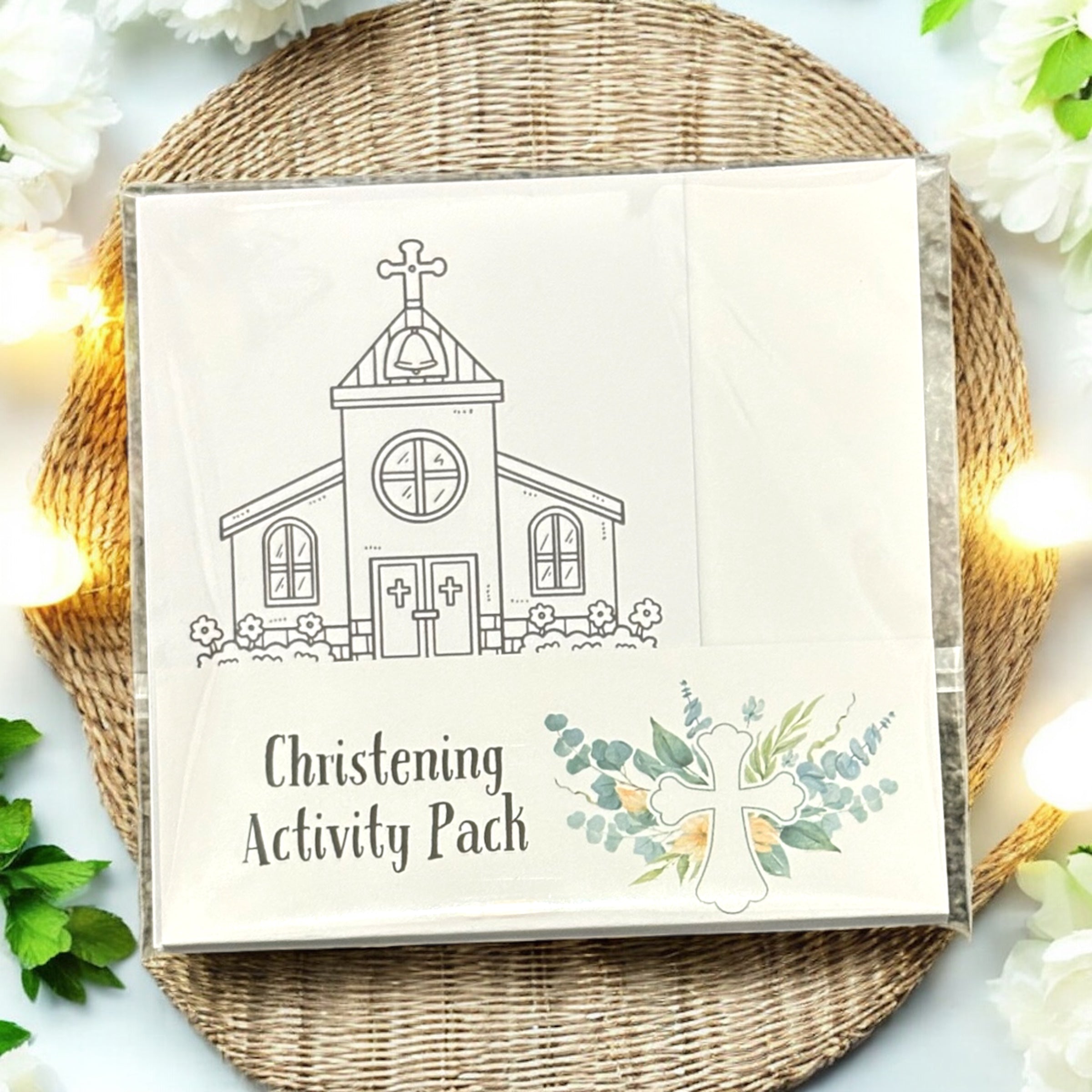 10 x A6 Christening Activity Pack