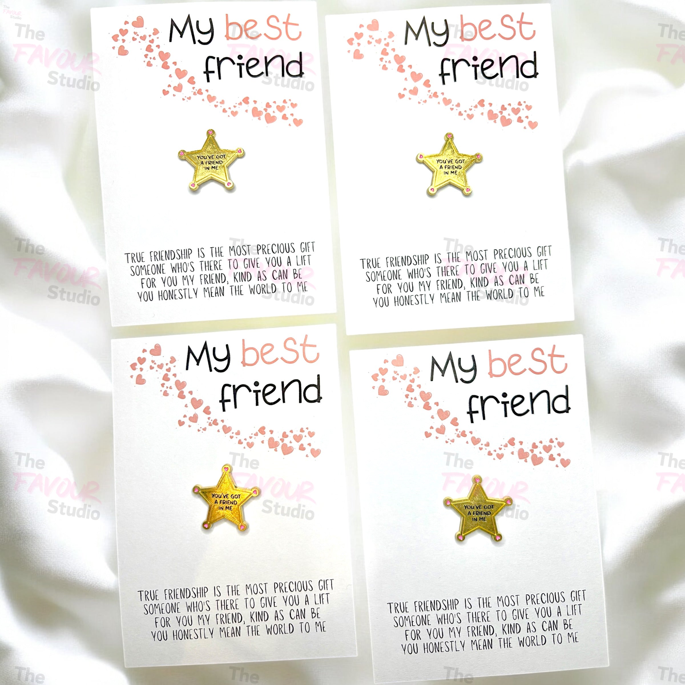 5 x 'Best Friend' You've got a friend in me Pin Badges