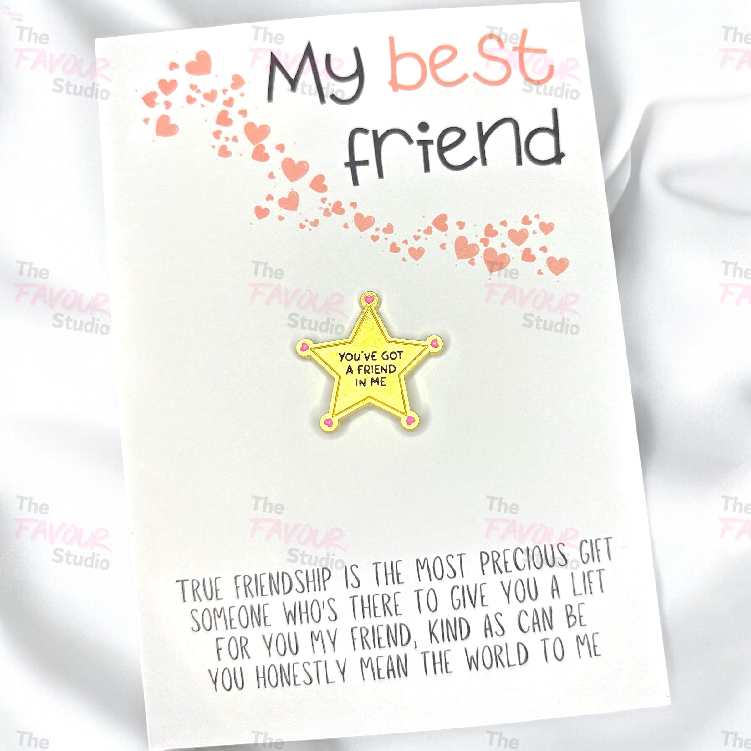 5 x 'Best Friend' You've got a friend in me Pin Badges