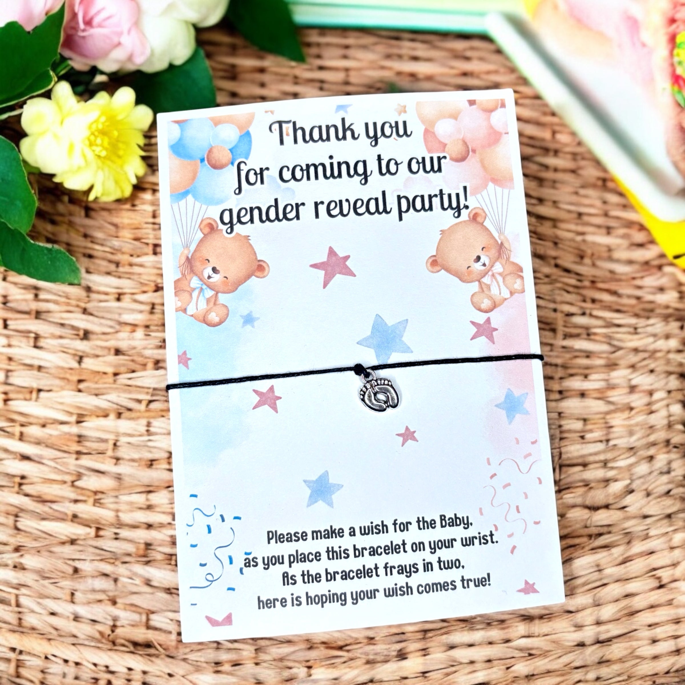 10 x Thank you - Gender Reveal - A6