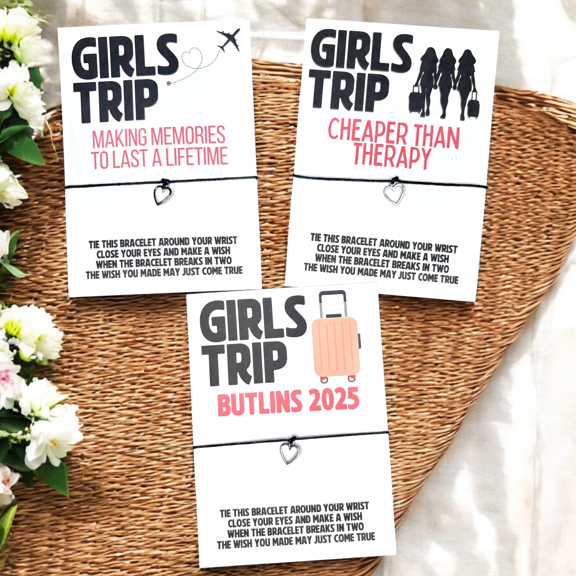 10 x Girls Trip Bracelets A6