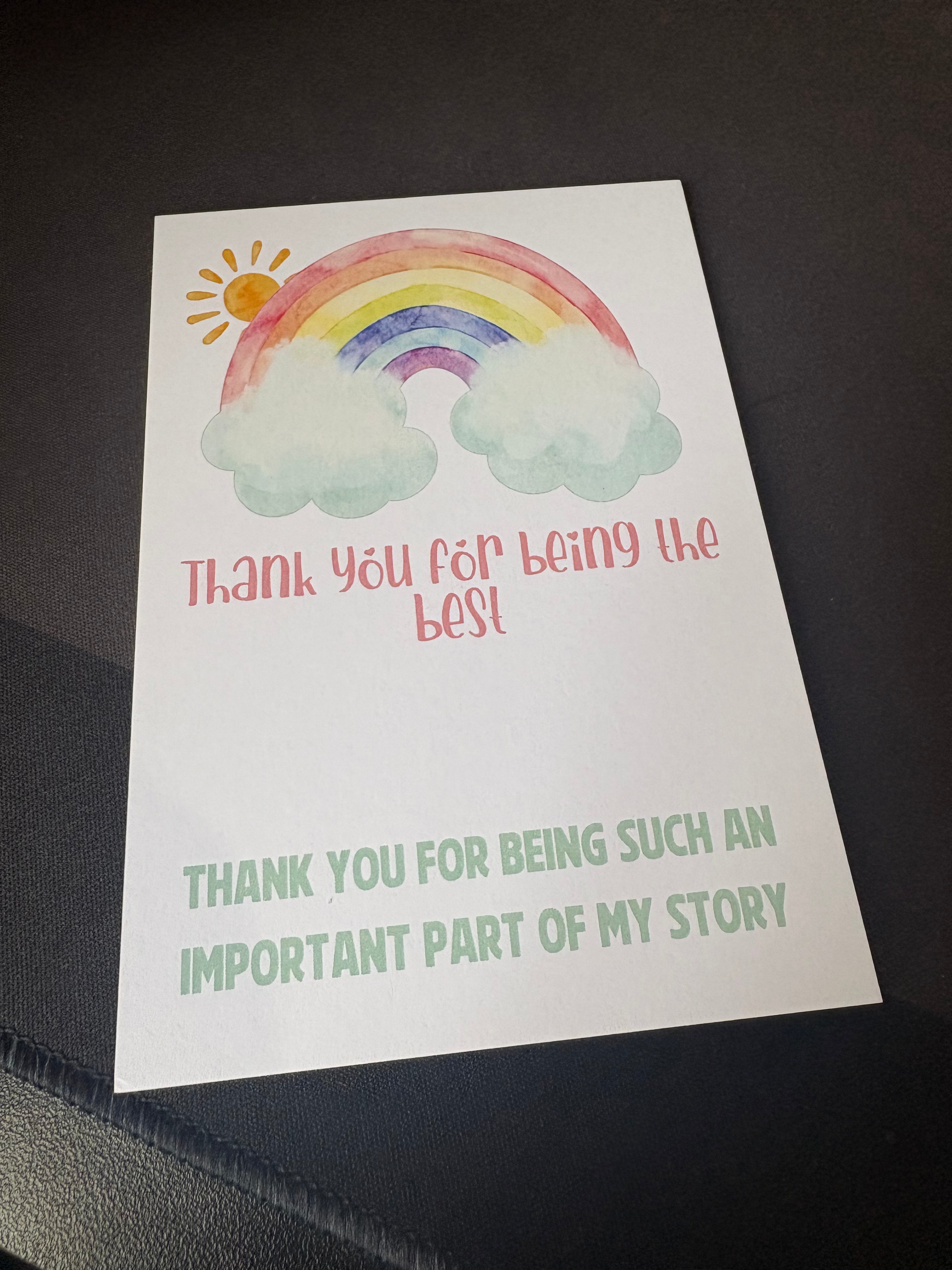 10 x A6 The Best (No Title) - BACKING CARD ONLY