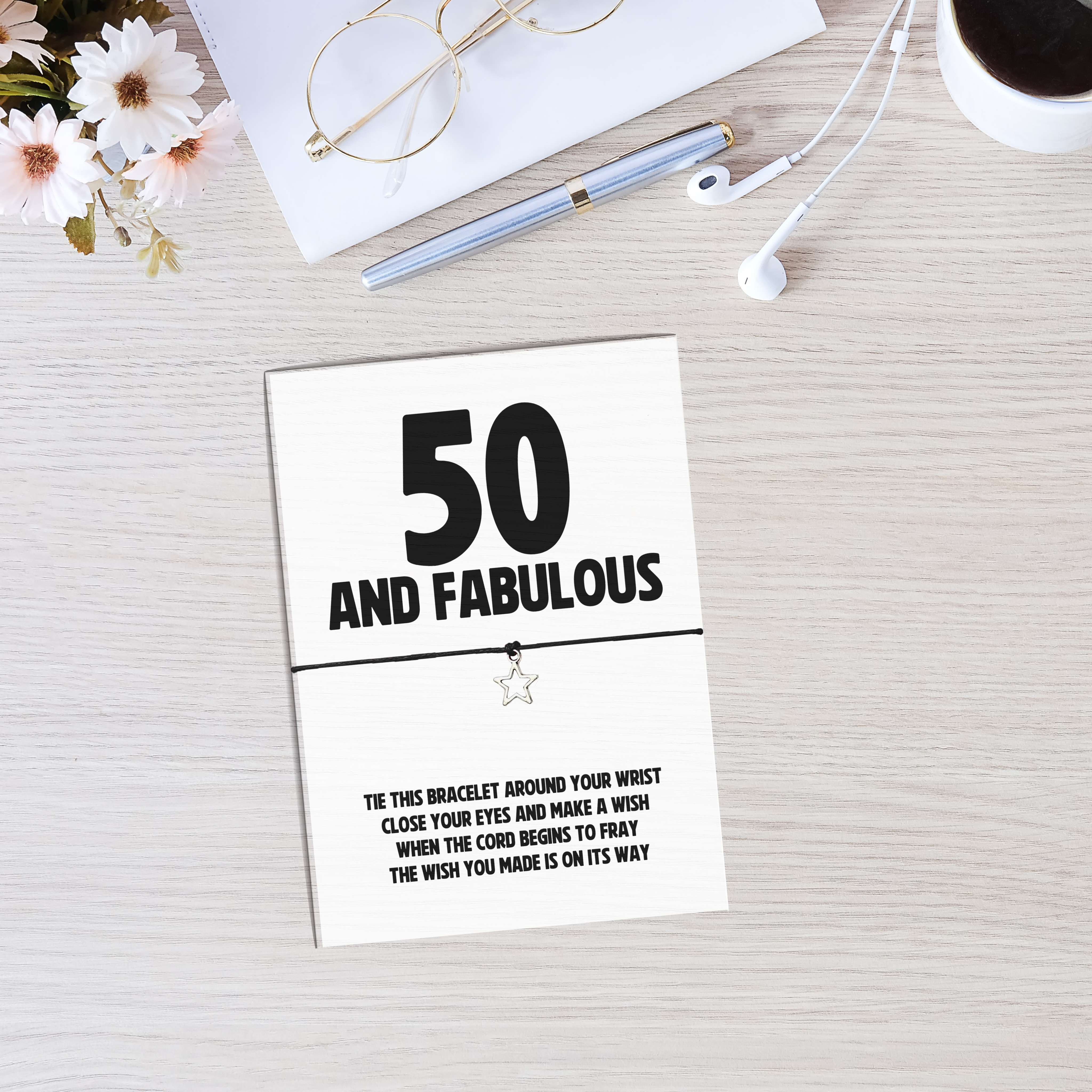 10 x '30, 40, 50, 60' and Fabulous' Wish Bracelets - A6