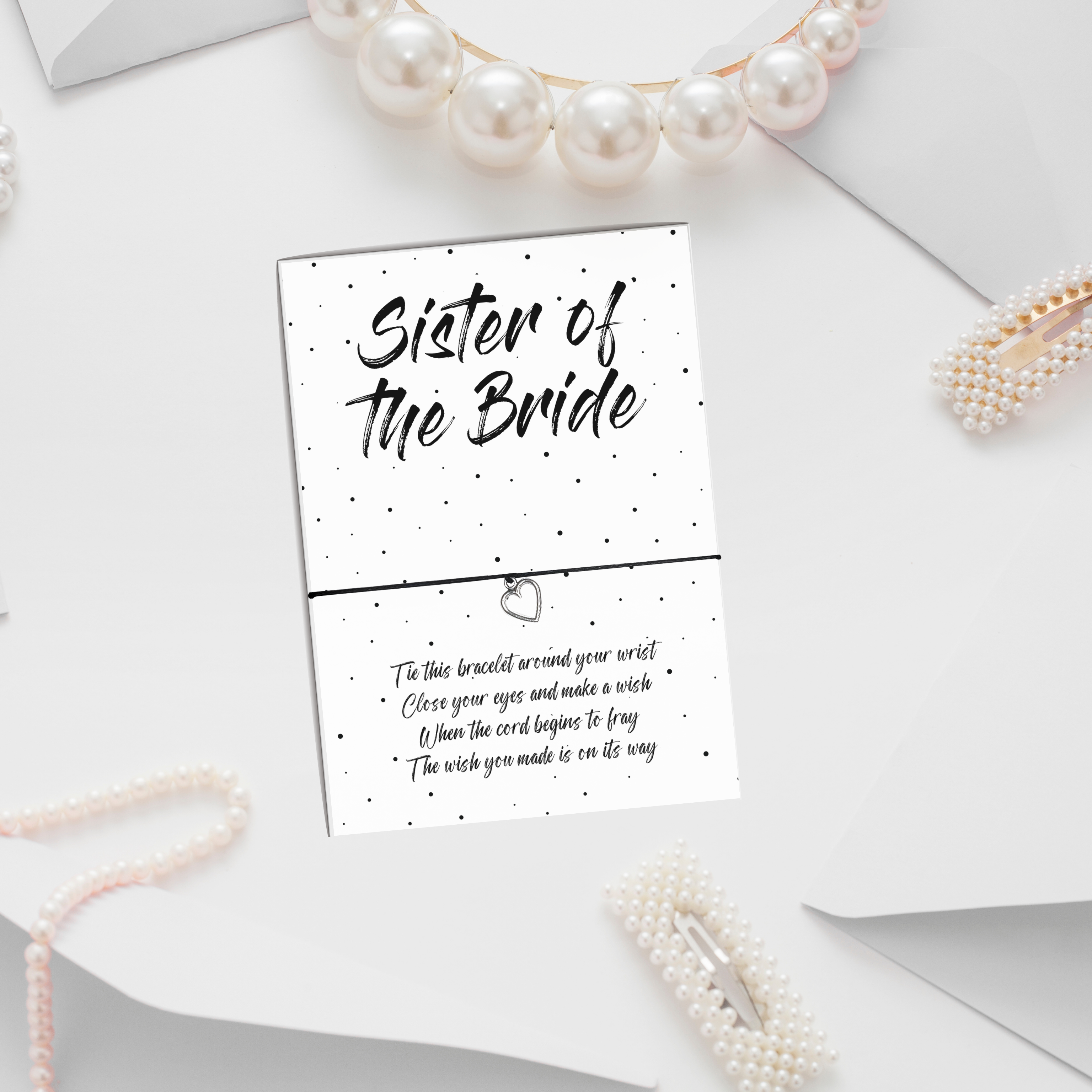 10 x 'Of the Bride/Groom' Wish Bracelets - A6